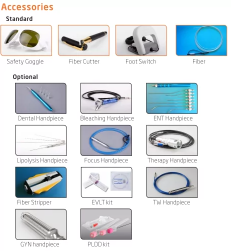 Medical Diode Laser Systems LASER-3.3, FDA ACCESSORIES