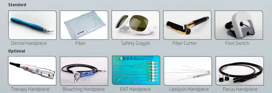 diode laser machine accessories